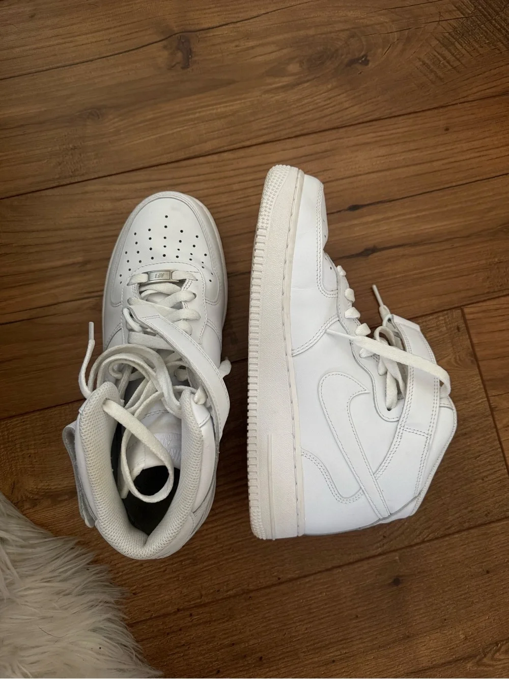 Nike White High-Top Air Force 1 Sneakers